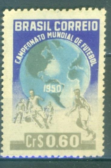 Бразилия 1950 г. ЧМ по футболу в Швеции негашеная**