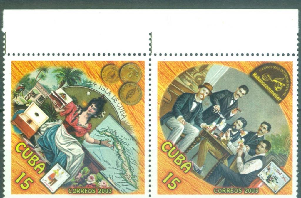 Куба 2003 г. Куба Ретро.сцепка  негашеная*ЧБК