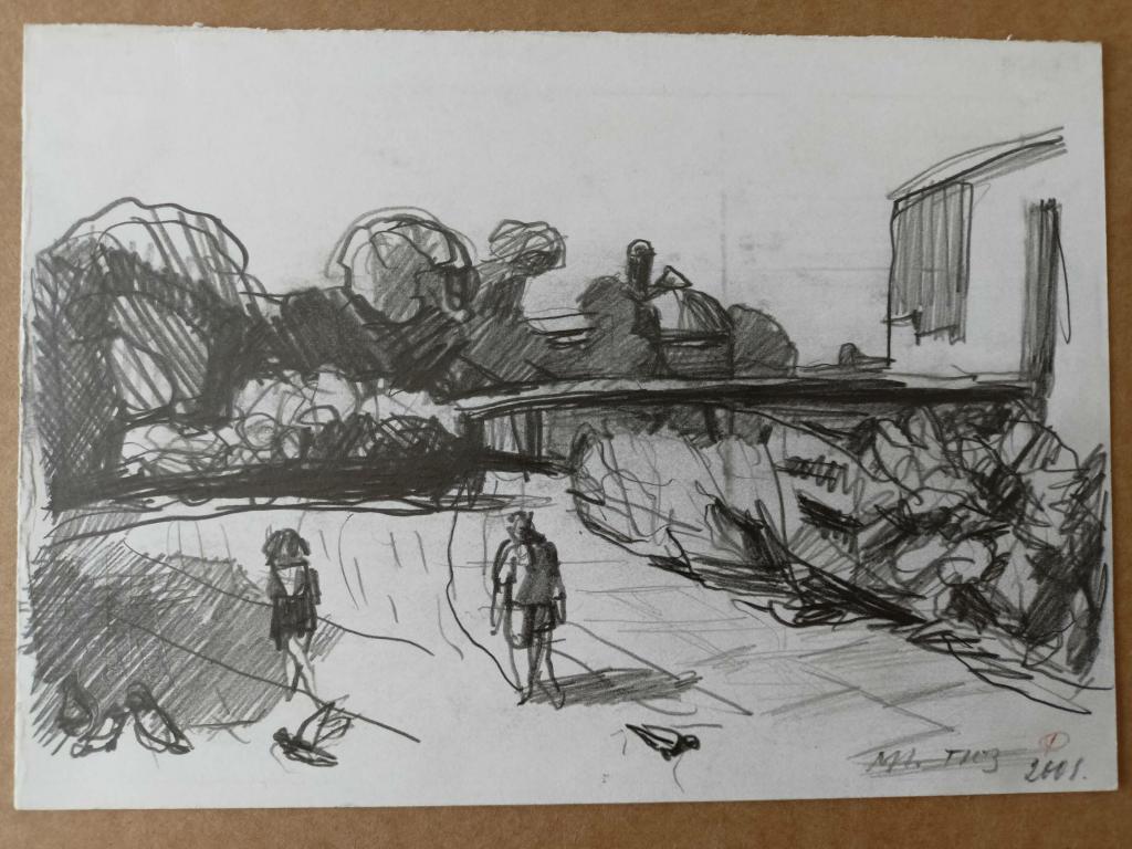 Иванов М.К. (1944 г.р.)  Люди возле ТЮЗа