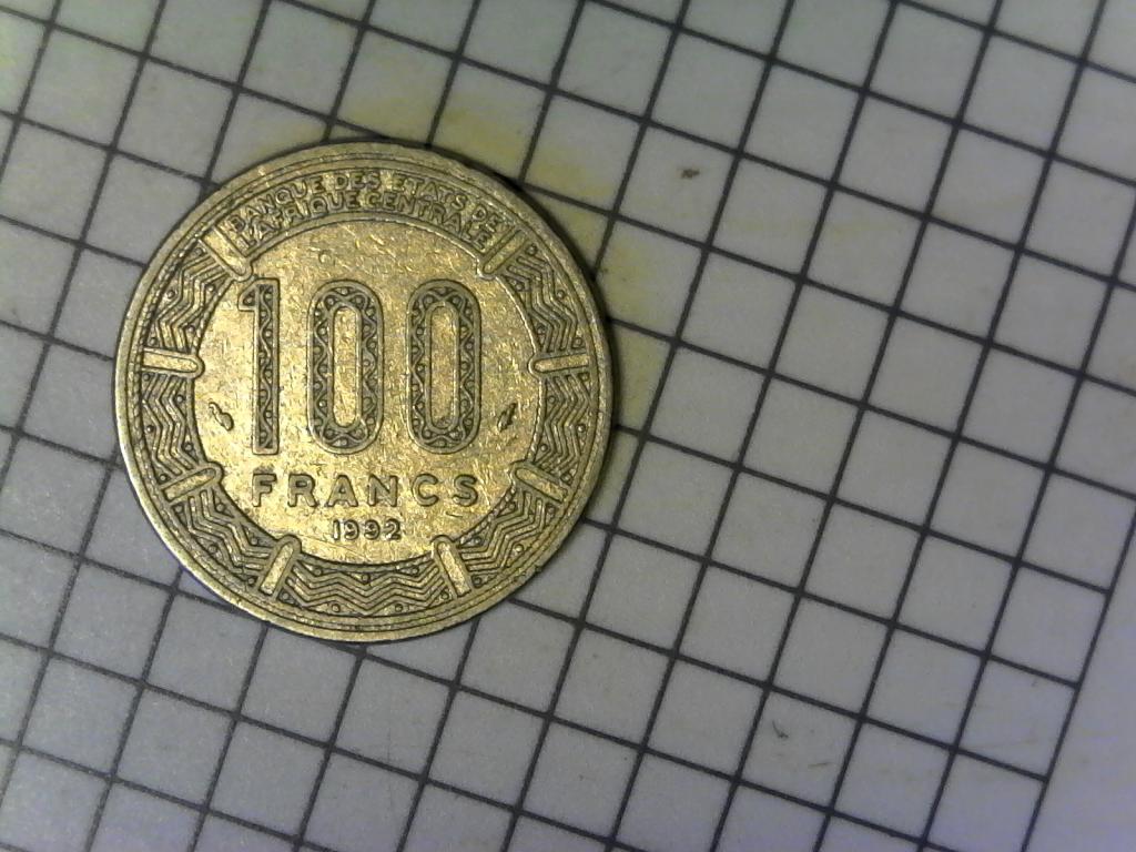 100 франков 1992г., Центрально Африканские Штаты, Центральная Африка, нечастая, оригинал, №2498