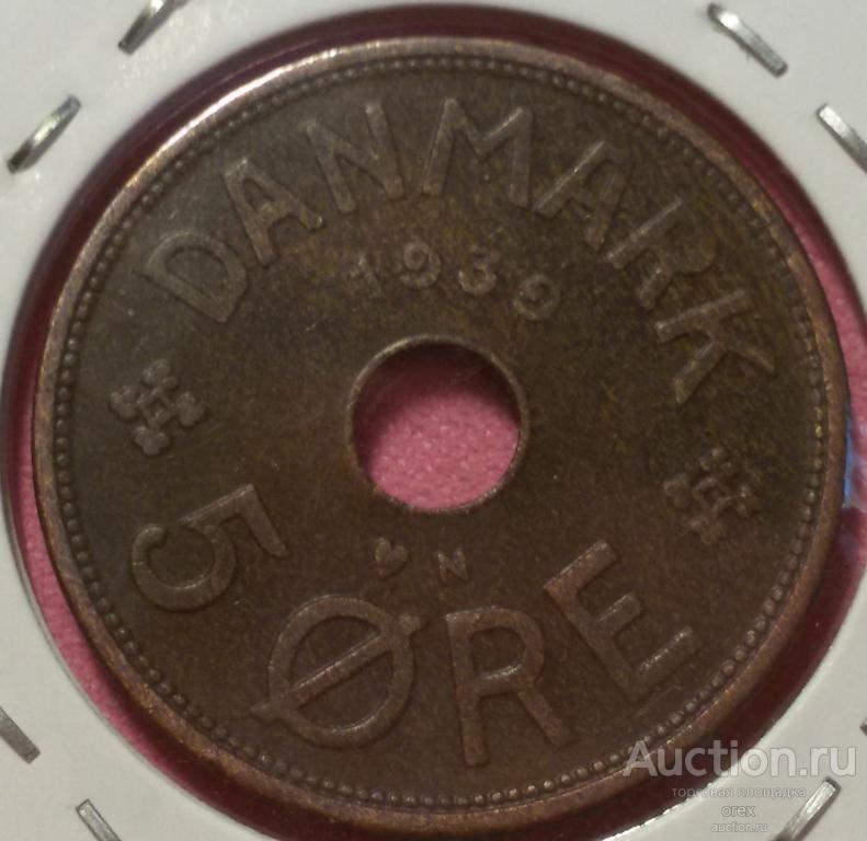 5 эре 1939 Дания (холдер)