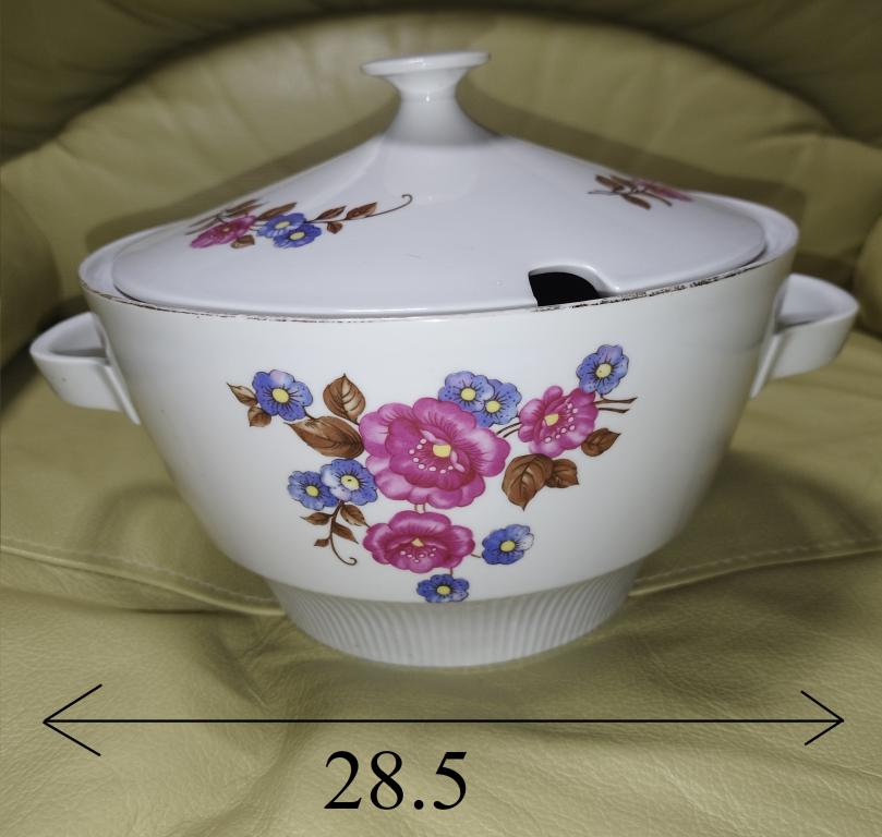 Супница Кольдиц (COLDITZ) фарфор из ГДР 19х24,5 см