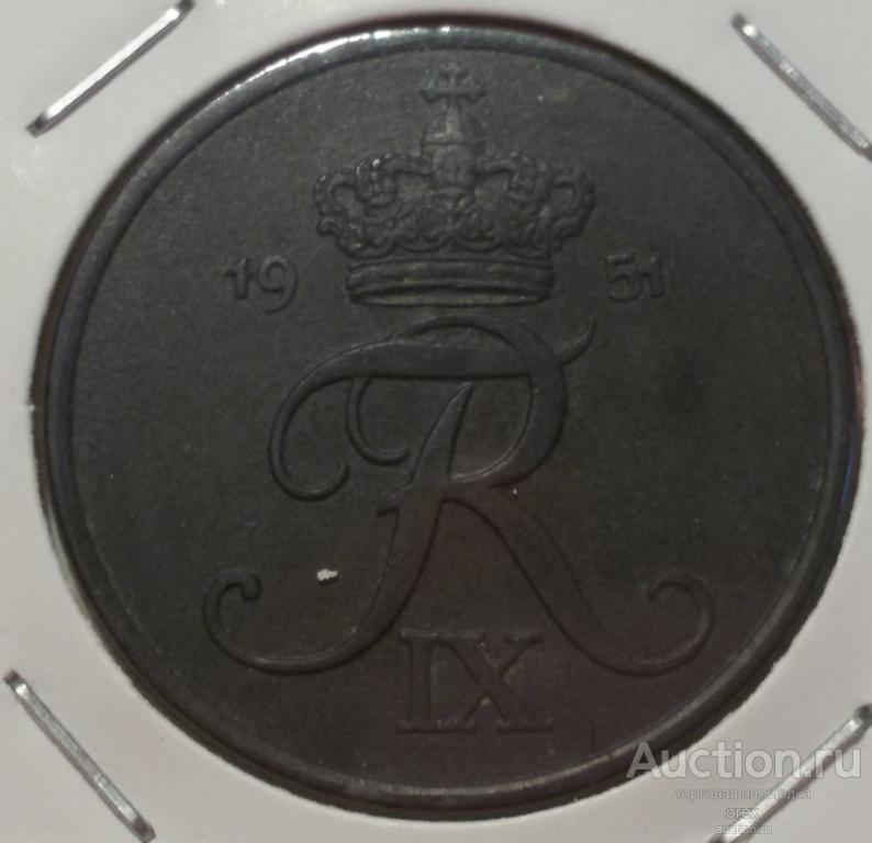 5 эре 1951 Дания (холдер)