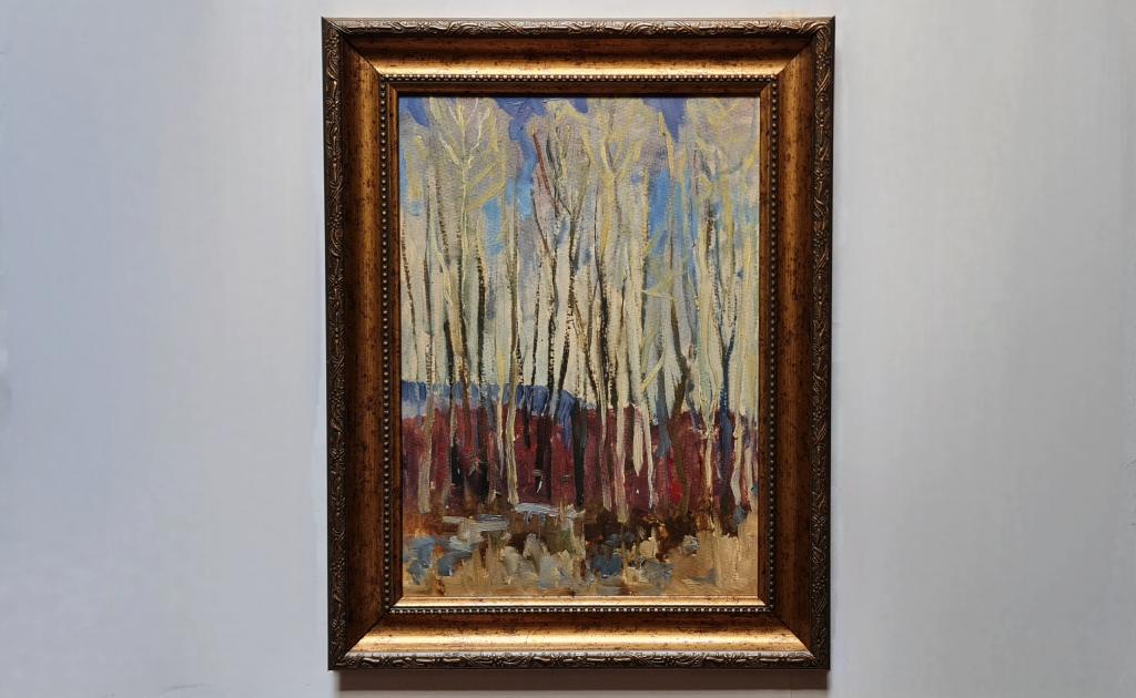 А. Кузнецов « Берёзы »  1970-е /  24,5 х 35 см.