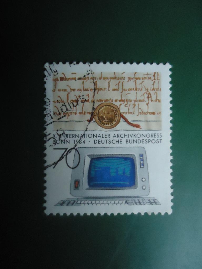 1984 г.  Германия  ФРГ  гаш. без клея.