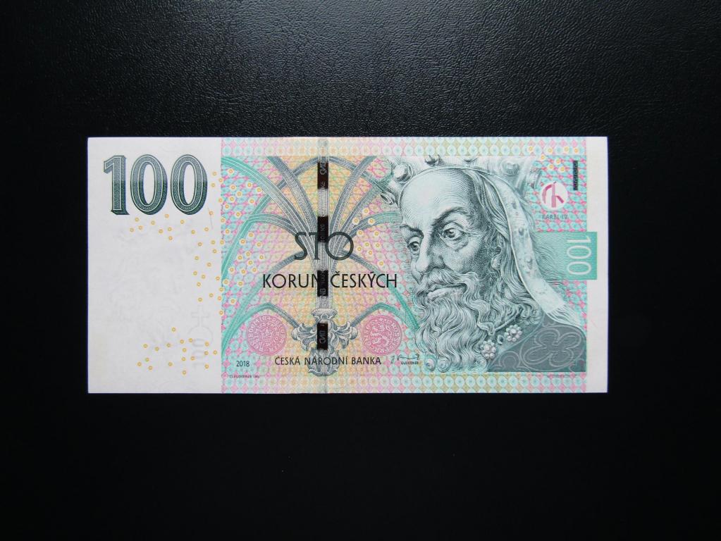 Чехия - 100 крон 2018г.  UNC. Префикс N.
