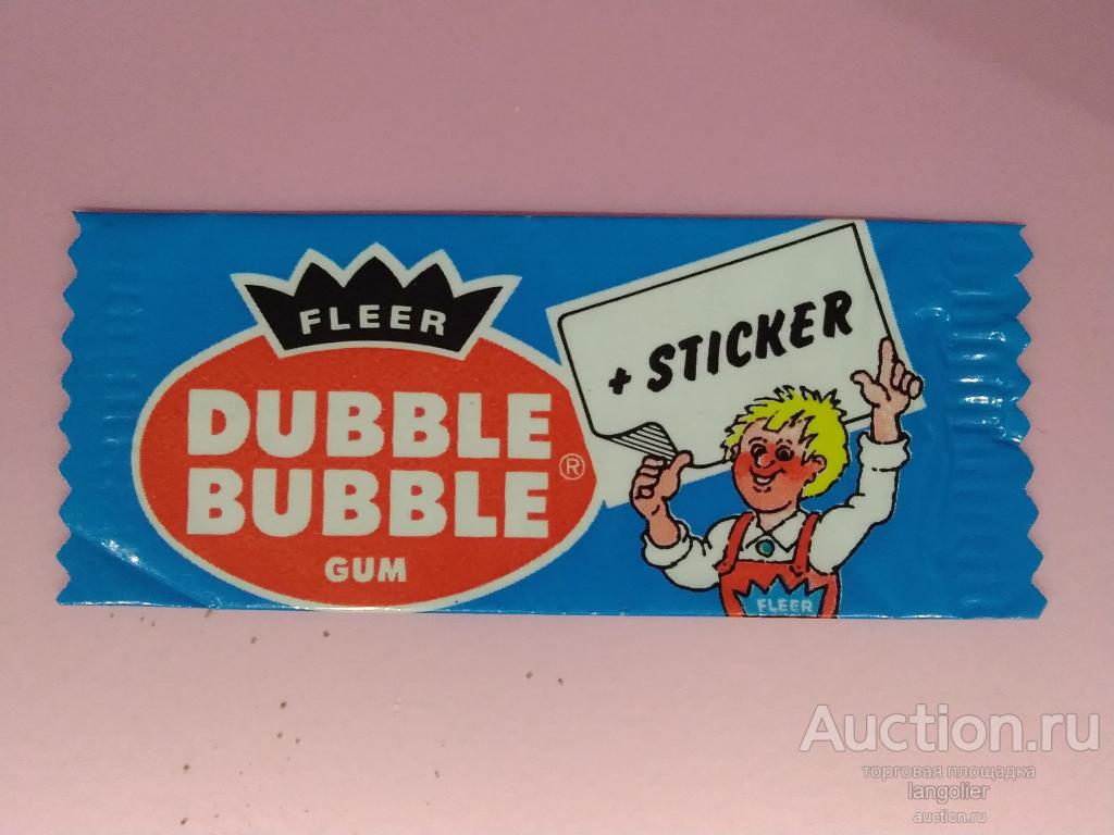 Обертка от жевательной резинки Dubble Bubble (Fleer)