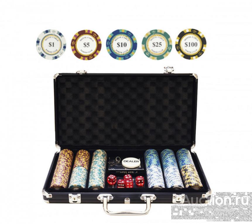 Набор для покера на 300 фишек MONTE CARLO GD-mc300