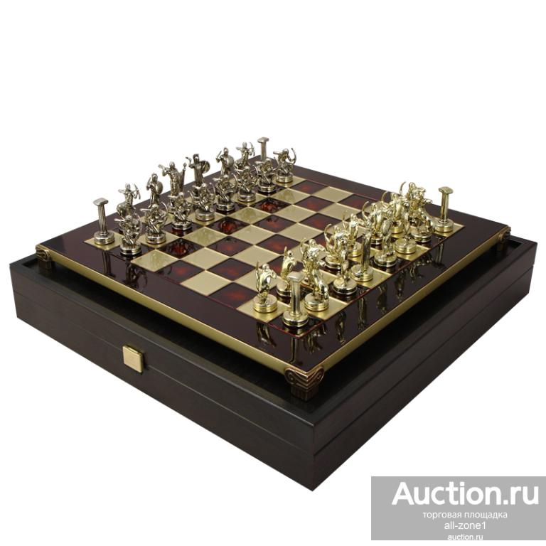 Шахматы подарочные ГРЕЧЕСКАЯ МИФОЛОГИЯ MP-S-5-36-RED