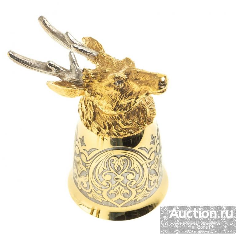 Стопка-рюмка перевёртыш ОЛЕНЬ в шкатулке AZY-123629