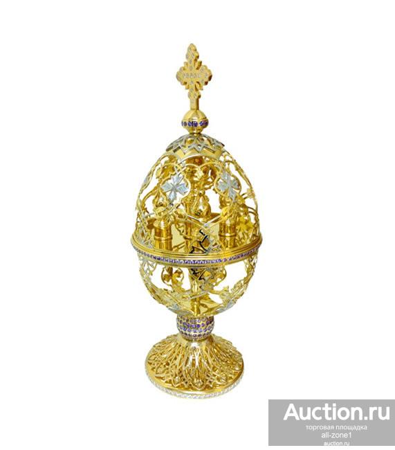 Яйцо пасхальное с церковными куполами ХРАМ 04532