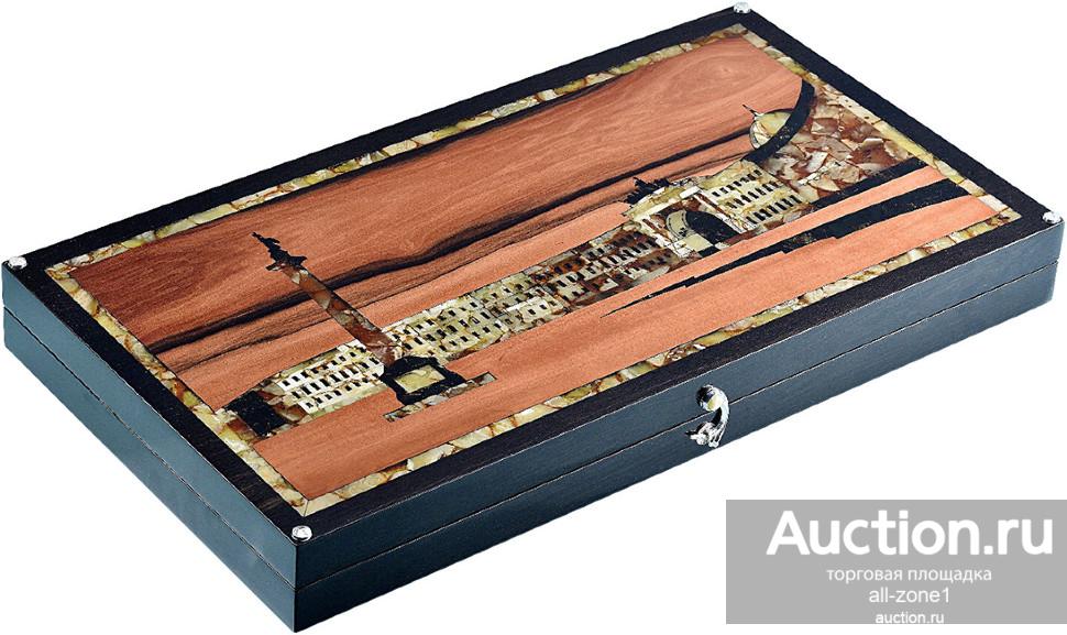 Нарды подарочные из янтаря ДВОРЦОВАЯ ПЛОЩАДЬ 053.87