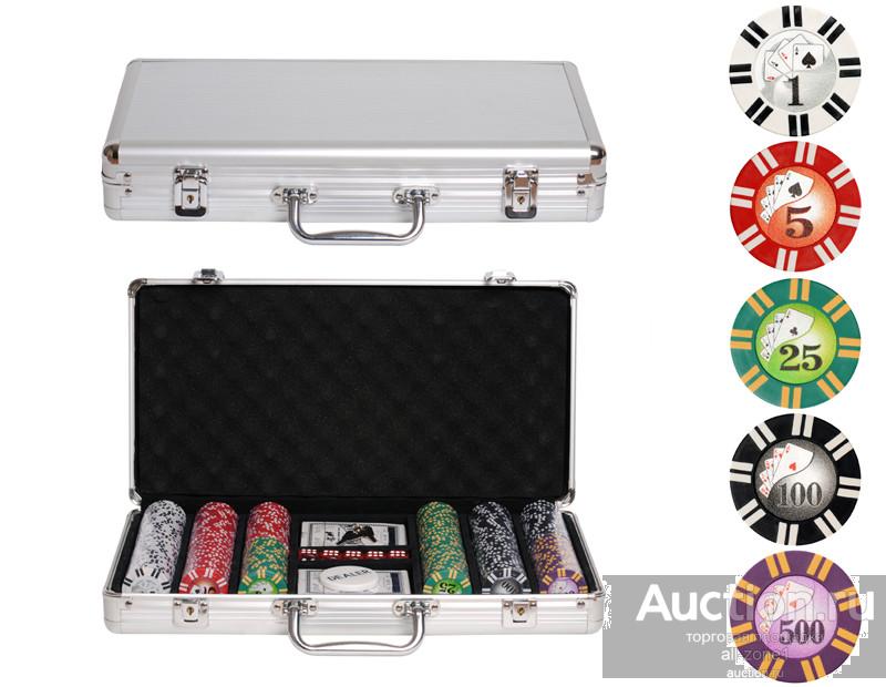 Набор для покера ROYAL FLUSH на 300 фишек GD-RF300