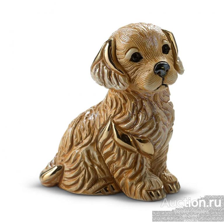 Статуэтка De Rosa ЗОЛОТИСТЫЙ РЕТРИВЕР ЩЕНОК DR-F-411