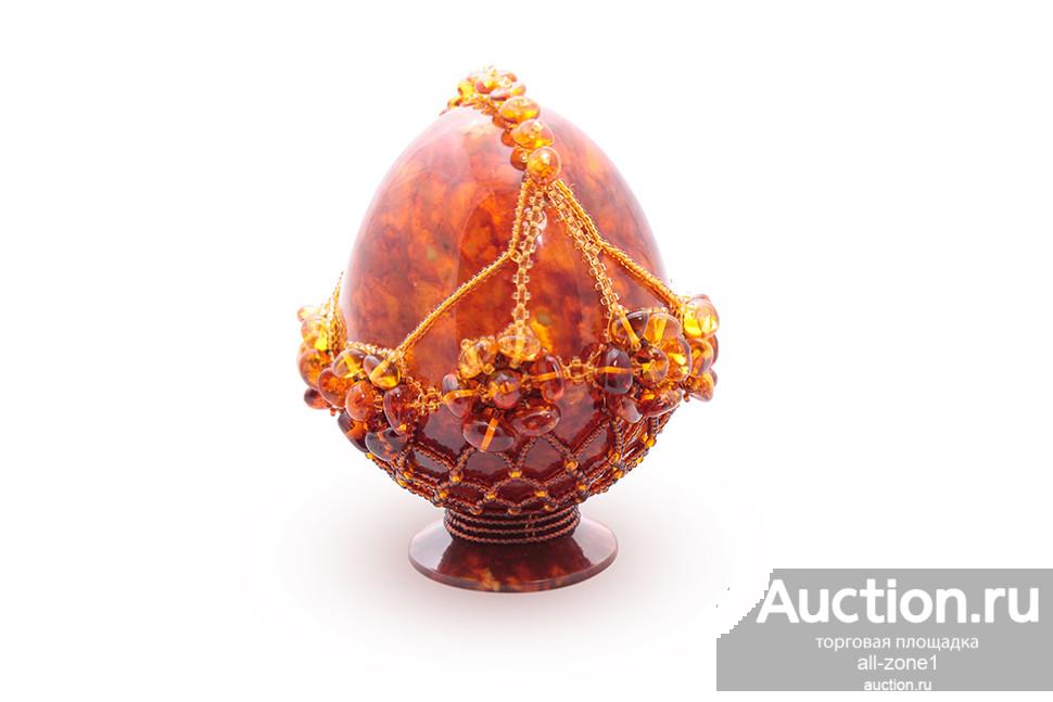Яйцо пасхальное из янтаря AZK-0768