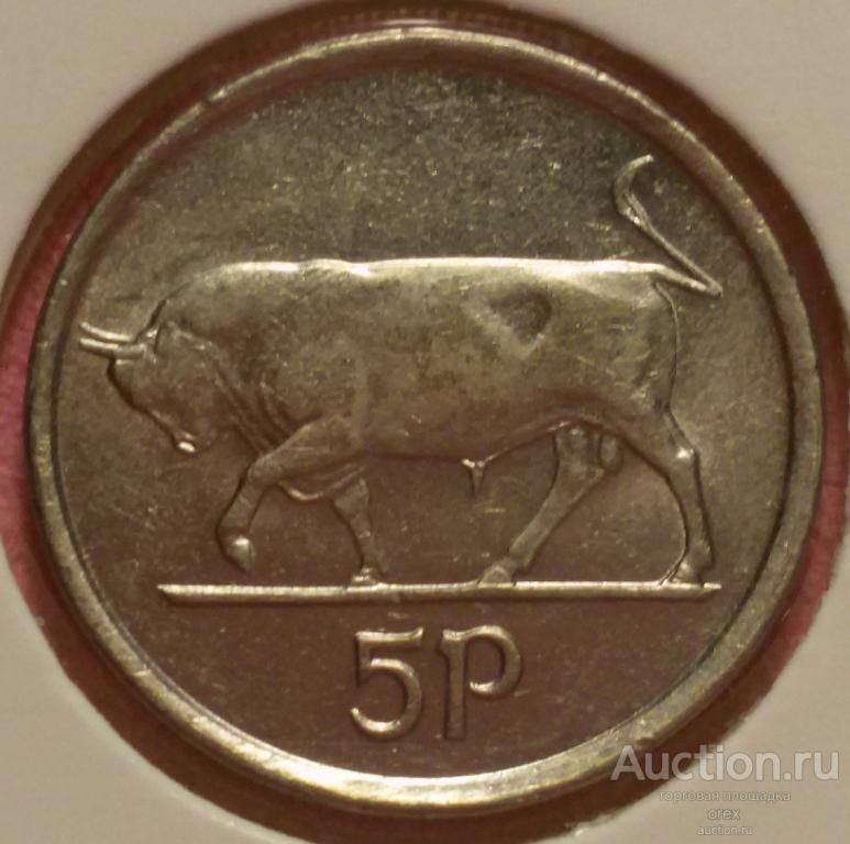 5 пенсов 1993 Ирландия (холдер)