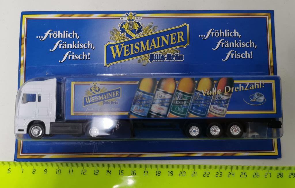 модель фура грузовик МАН MAN реклама пиво Weismainer 5 видов Германия автомобиль