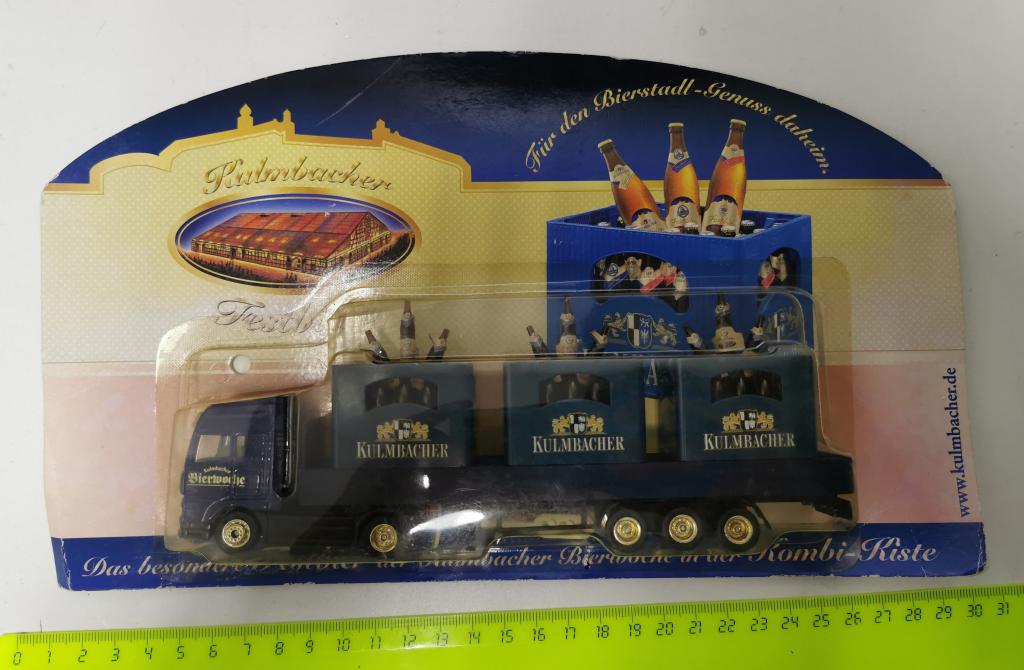 модель фура грузовик МАН MAN реклама пиво Kulmbacher Кульмбахер фестиваль ящики с пивом