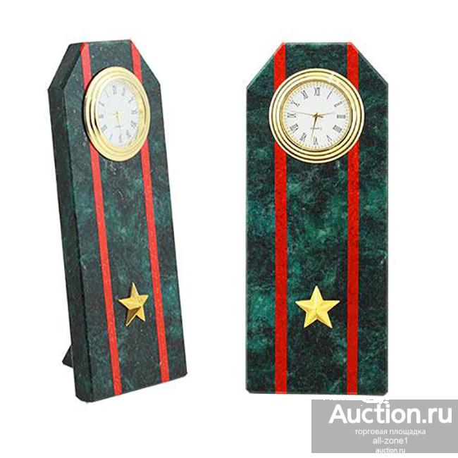 Часы настольные из камня ПОГОН МАЙОР AZY-3167