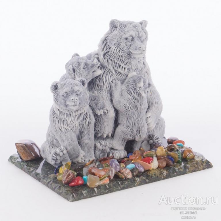 Статуэтка МЕДВЕДИЦА С МЕДВЕЖАТАМИ AZY-118979