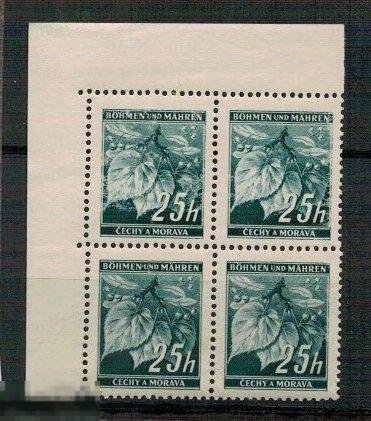 1939 4м Богемия-Моравия,Рейх Ветвь 25h  чист Сцепка 