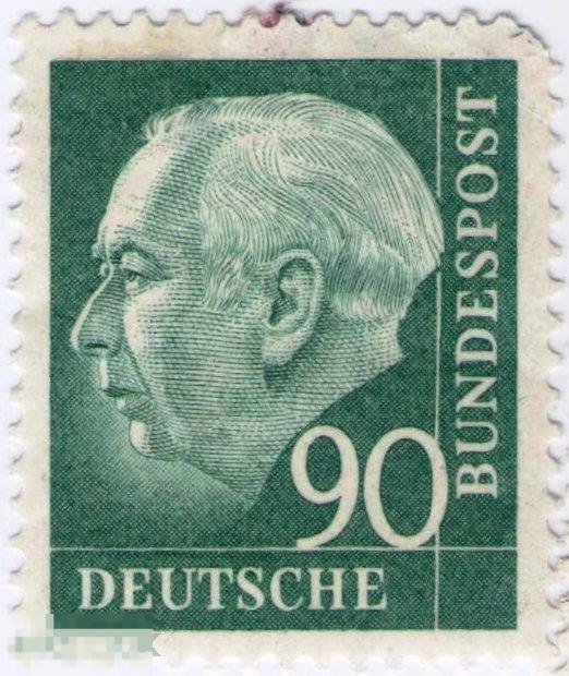 ФРГ (Зап. Германия) 1957 г президент Профессор Теодор Хойс персоналии  Стандарт 