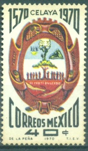 Мексика 1970 г. Герб негашеная **