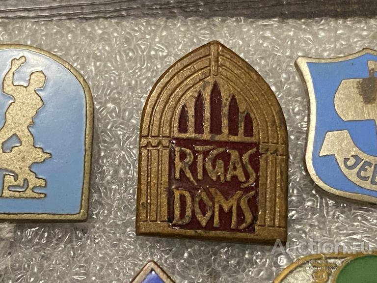 Значок ИНОСТРАННЫЙ Значки RIGAS DOMS РИГА Латвия Прибалтика. Орган. ТЯЖЕЛЫЙ ЭМАЛЬ  РЕДКИЙ.