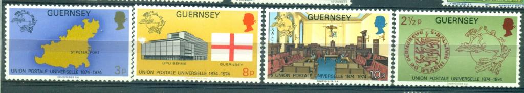 Гернси (Великобритания) 1974 г. серия 100 лет ВПС  негашеная**