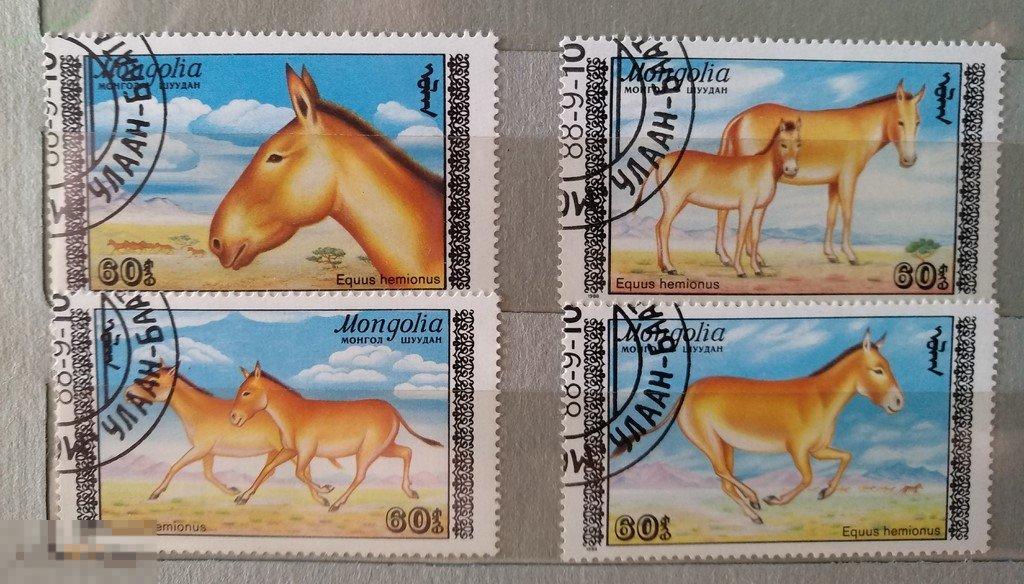 1988. Монголия. Лошади. Гаш. Лот 5 
