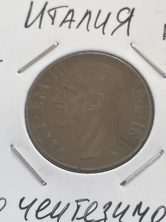 Италия 10 чентезимо 1938 г.