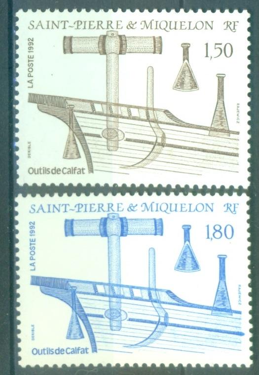 Сент-Пьер и Микелон 1992 г.  серия Корабельные инструменты негашеная**