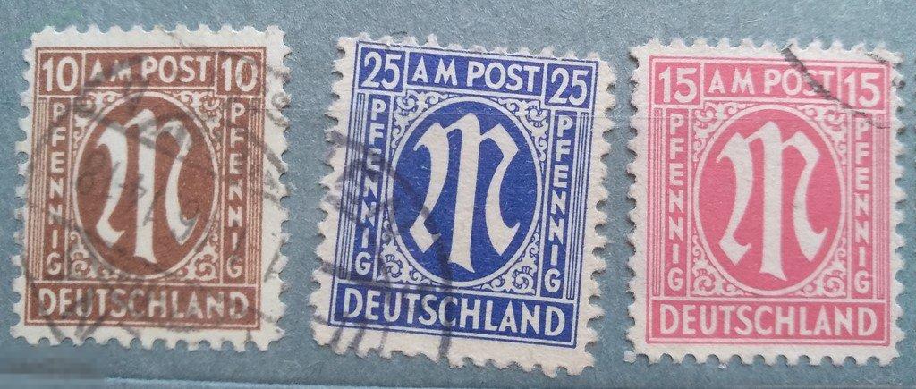 1945 Германия Американская зона оккупации Лот 179 Гаш 