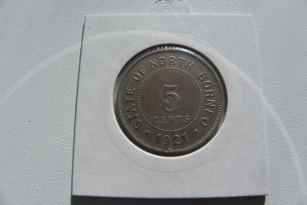 Северное Борнео 5 центов 1921г.