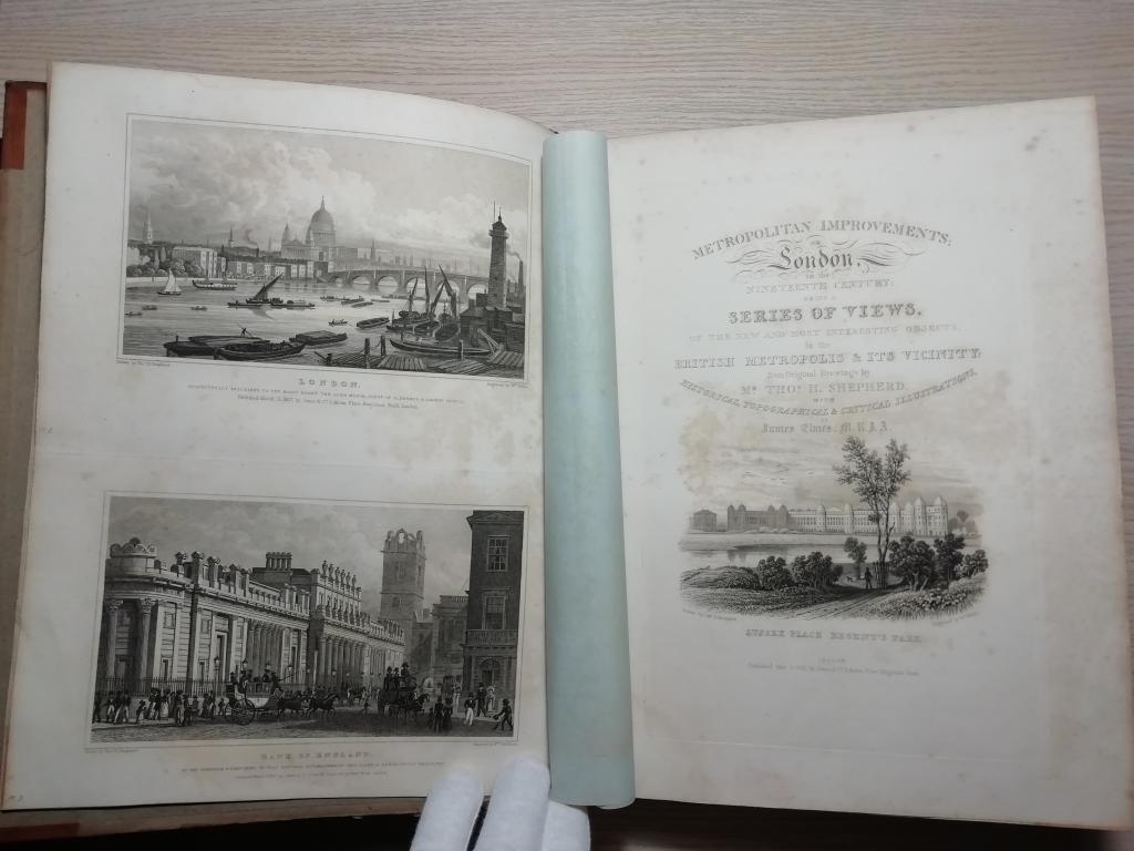 1827 год. Лондон в девятнадцатом веке. Столичные улучшения. Первое издание. 158 гравюр, 28х21см