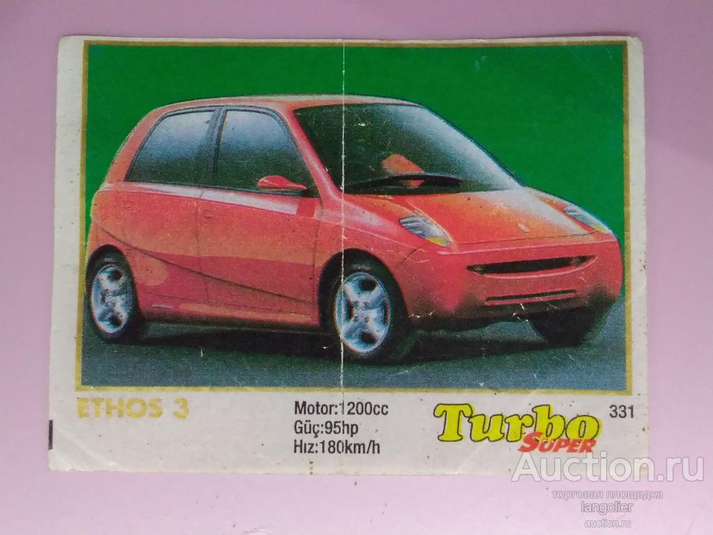 Вкладыш от жевательной резинки Turbo Super 331-400 (Kent) #331