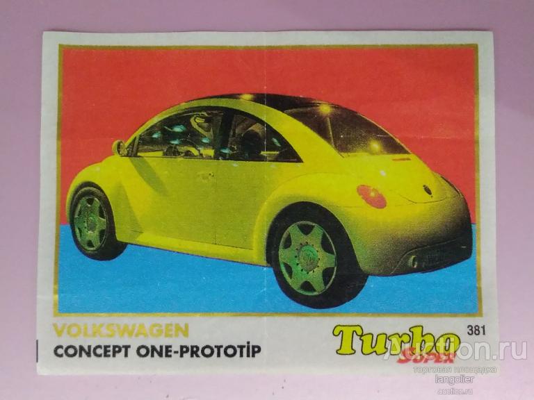 Вкладыш от жевательной резинки Turbo Super 331-400 (Kent) #381