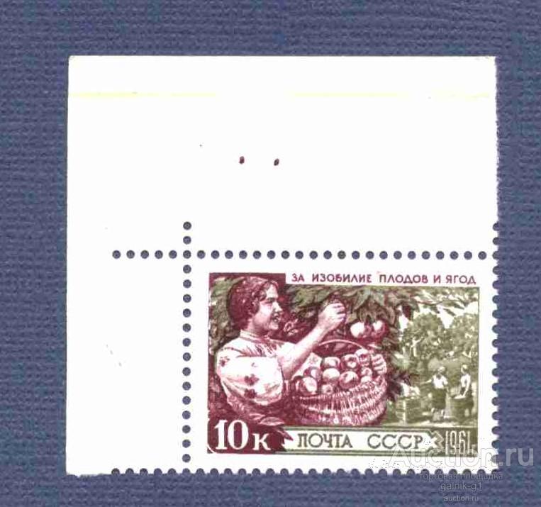 СССР    чистая 1961 год   сбор  фруктов    поле   №  3505
