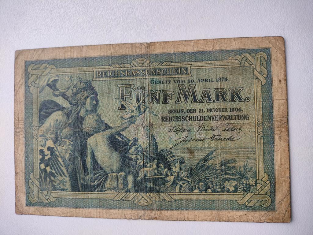 5 марок 1904 года Германия