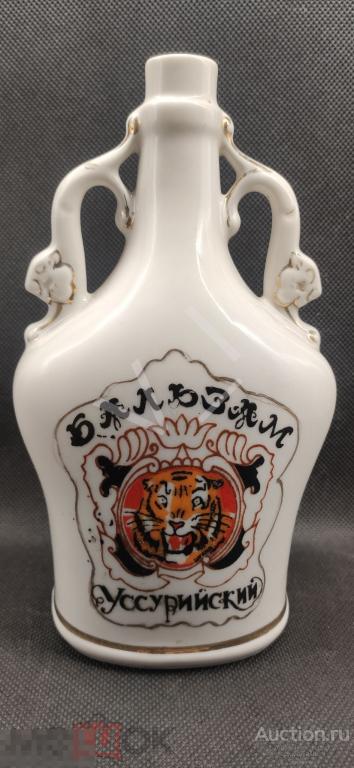 (*) Штоф Бутылка Владивосток Фарфор Уссурийский Бальзам #1 без крышки (КПЗ 225) 