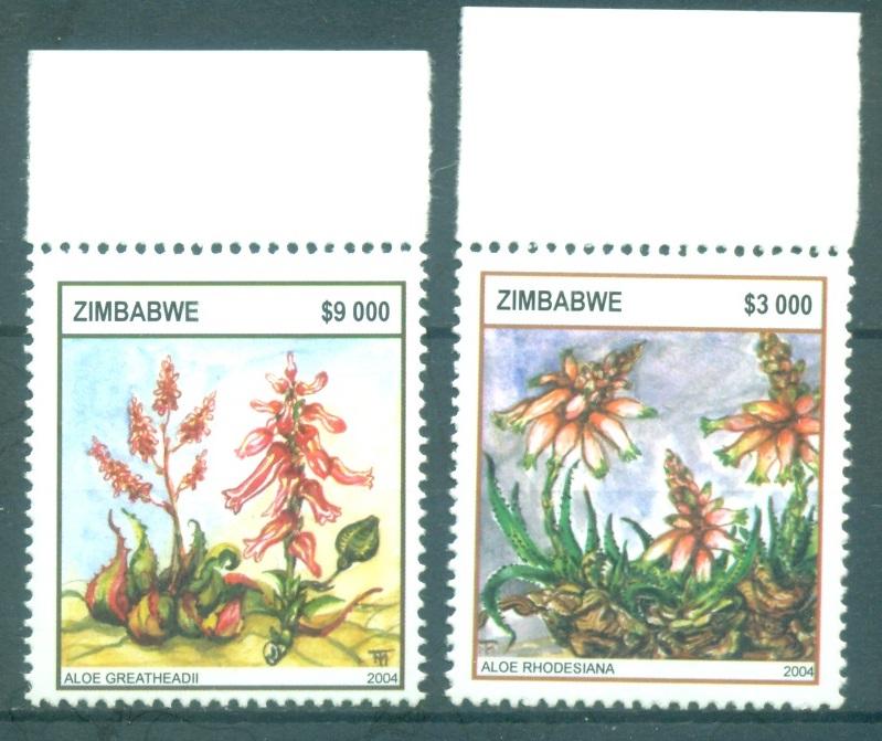 Зимбабве 2004  г.  Флора Алоэ негашеная**