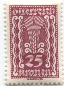 1919 Австрия Стандарт колос 25 кроны.*