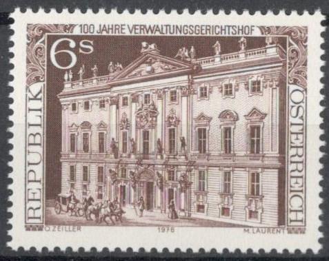 Австрия, 1976, № 1521, € 1,3, MNH, полн., архитектура