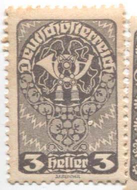 1919 Австрия Стандарт рожок 3 геллера.*