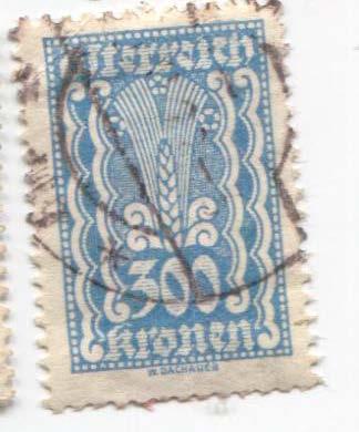 1922 Австрия Стандарт колос 300 крон.гаш
