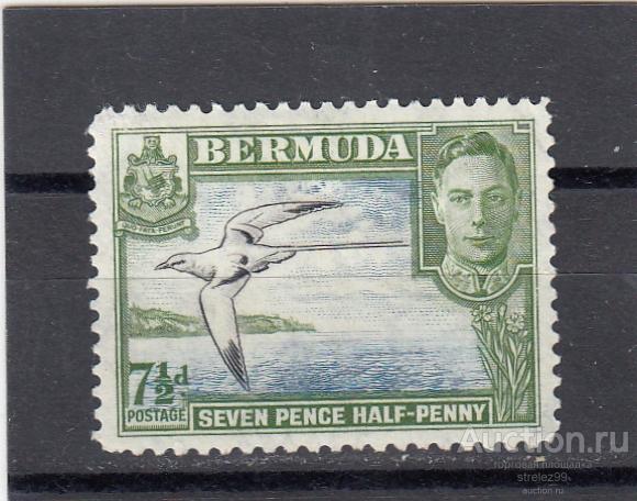 BERMUDA  БЕРМУДЫ  Фауна Птицы № 109  1938 Испорченный клей!!