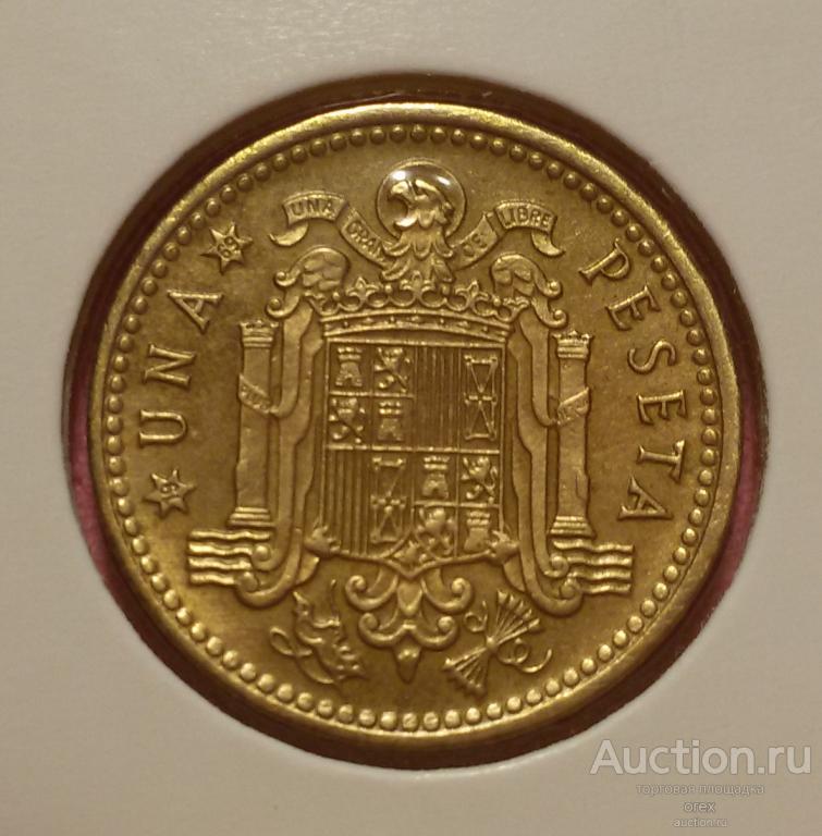 1 песета 1966 Испания (холдер.69)