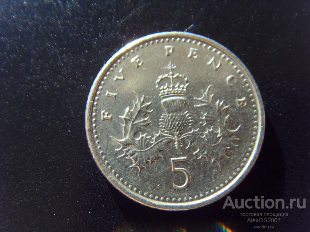 Великобритания 5 пенни 2000 г.