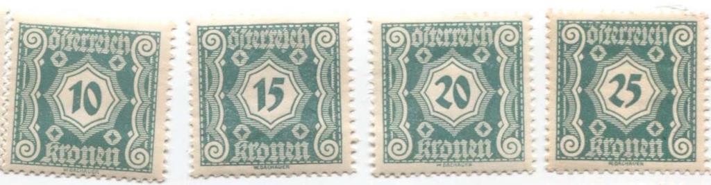 1922 Австрия Портомарки 6м 2 скана.*