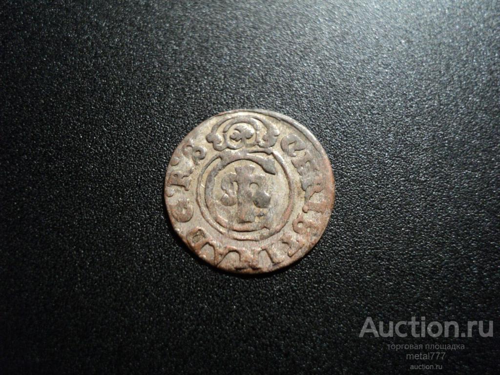 Солид. Ливония под властью Швеции. Кристина. 1647 год. Серебро.